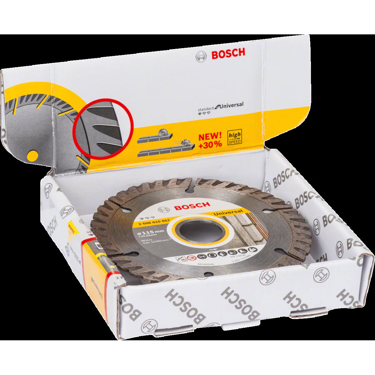 10 бр.  Диамантен диск за сухо рязане , ф 115x22.23x2 x10 mm ,  Bosch Standard for Universal 2608615058 10 бр.  Диамантен диск за сухо рязане , ф 115x22.23x2 x10 mm ,  Bosch Standard for Universal 2608615058