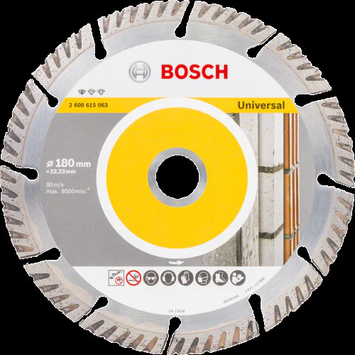 Диамантен диск за сухо рязане , ф180x22.23x2.4 x10 mm ,  Bosch Standard for Universal   Диамантен диск за сухо рязане , ф180x22.23x2.4 x10 mm ,  Bosch Standard for Universal