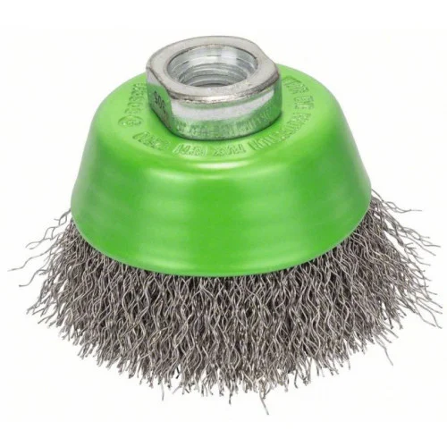 Чашковидна четка, тел с възли,неръждаема, 65 mm, 0,3 mm, M14, 1 бр.,  Bosch