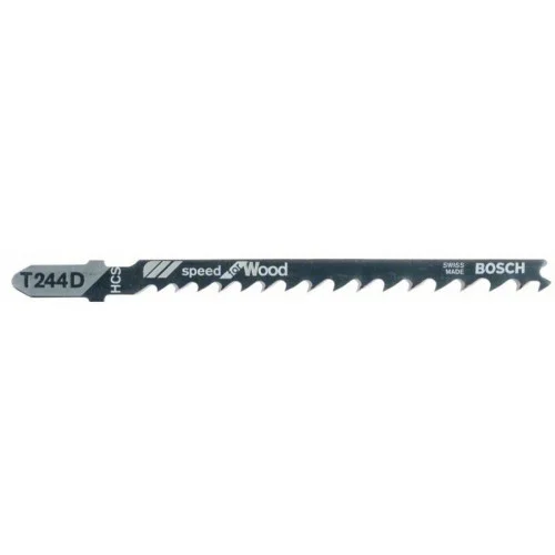 Нож за прободен трион T 244 D, Speed for Wood, 5бр,  Bosch