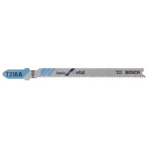 Нож за прободен трион T 218 A, Basic for Metal, 5бр,  Bosch