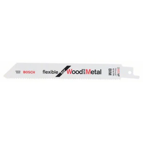 Нож за саблен трион Bosch S 922 VF - 5бр. За дърво с метал