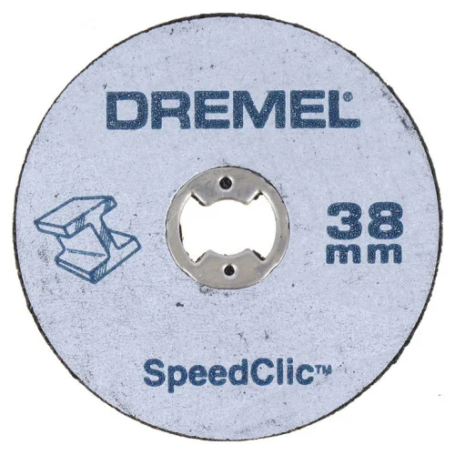  Диск карбофлексен за рязане на метал ф 38х3.2 мм, с накрайник, 2 бр. ,  Dremel SC406