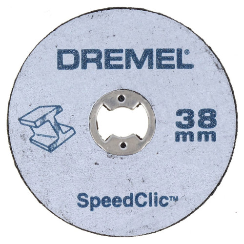  Диск карбофлексен за рязане на метал ф 38х3.2 мм, с накрайник, 2 бр. ,  Dremel SC406