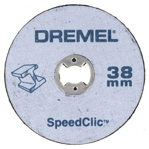Диск карбофлексен за рязане на метал ф 38х3.2 мм, с накрайник, 2 бр. ,  Dremel SC406  Диск карбофлексен за рязане на метал ф 38х3.2 мм, с накрайник, 2 бр. ,  Dremel SC406