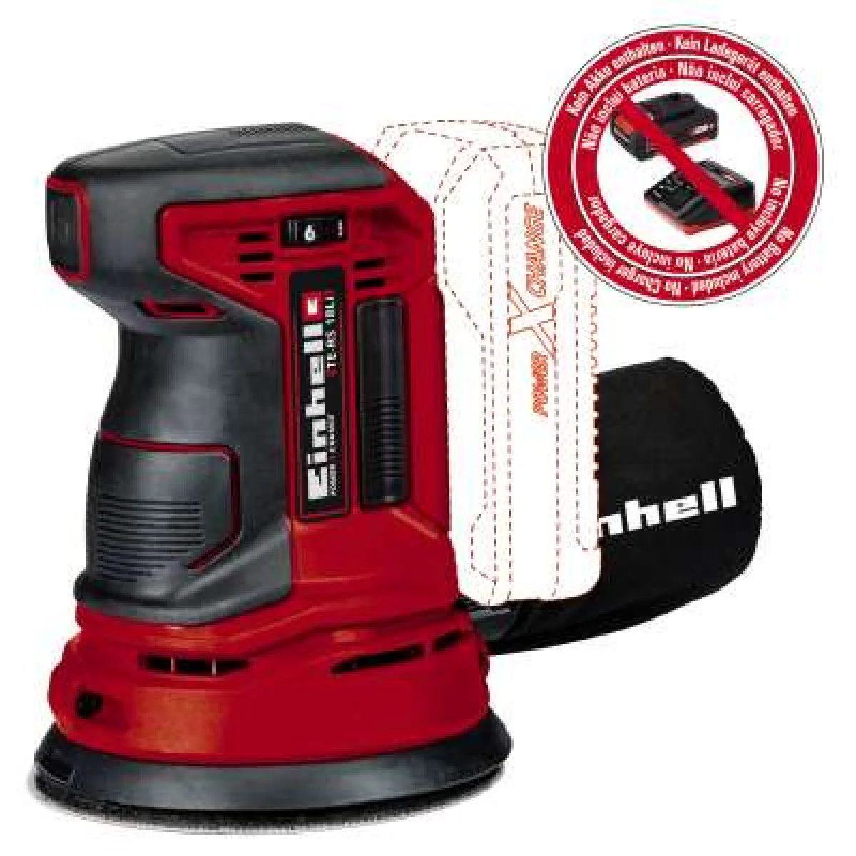 Акумулаторен ексцентрършлайф Einhell TE-RS 18 LI Solo 4462010 Акумулаторен ексцентрършлайф Einhell TE-RS 18 LI Solo 4462010