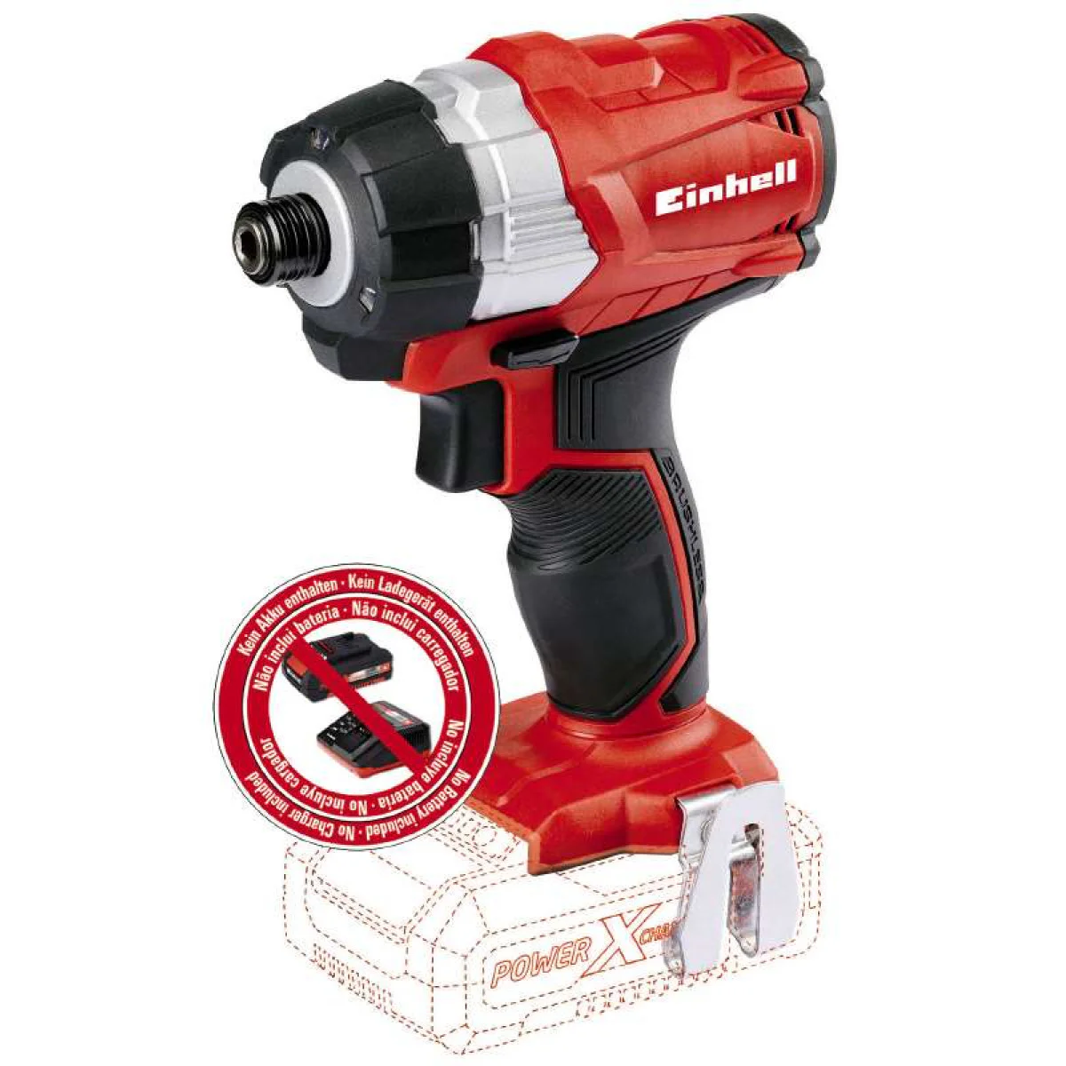 Акумулаторен ударен винтоверт Einhell (БЕЗЧЕТКОВ) TE-CI 18Li - Соло 4510030