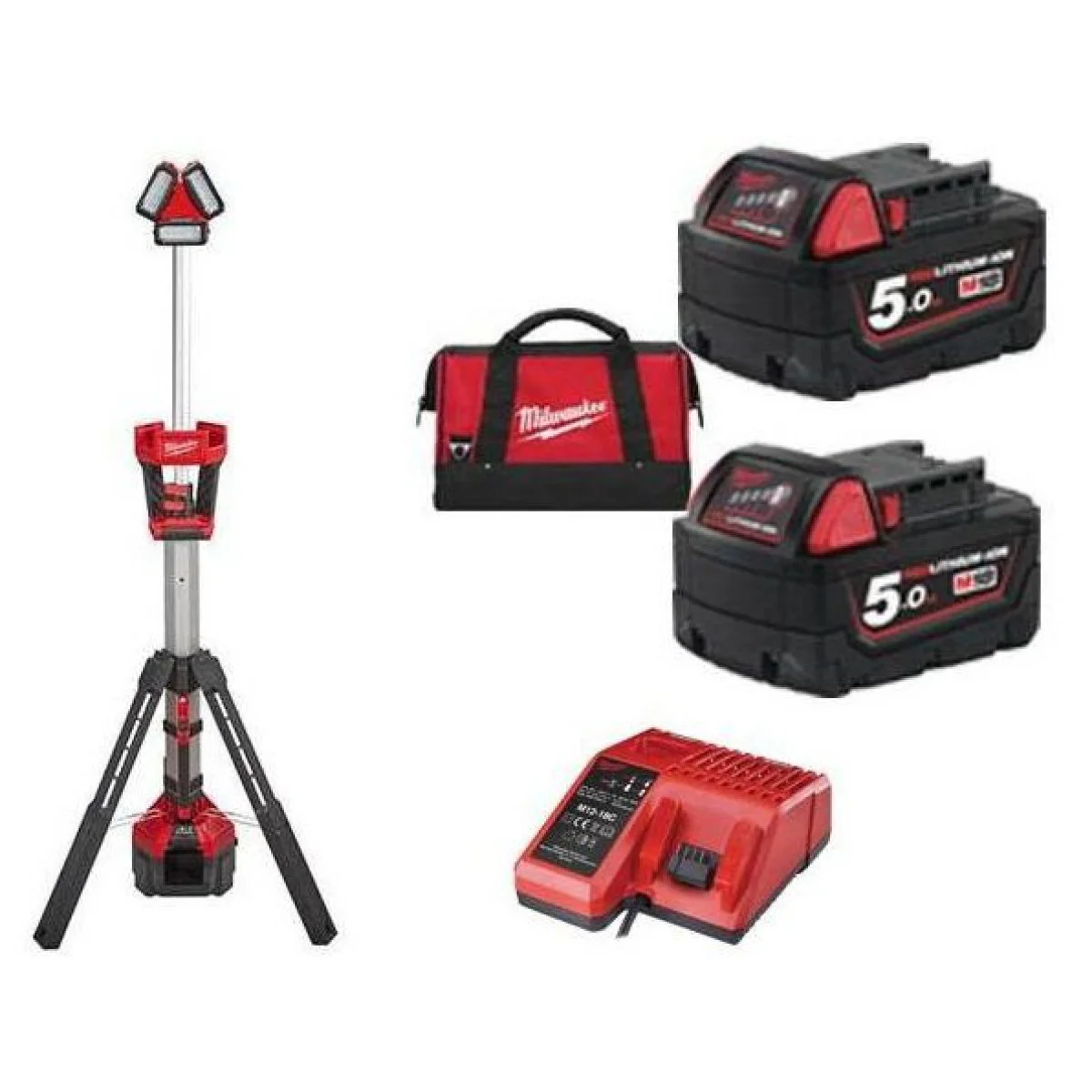 Акумулаторен прожектор със стойка Milwaukee M18 HSAL-502B 4933451898