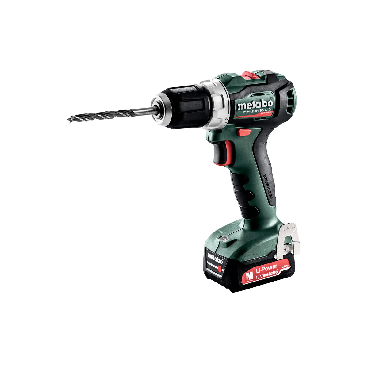 Акумулаторен винтоверт METABO POWERMAXX BS 12 BL, 12V, 45Nm, 2x2Ah 601038500