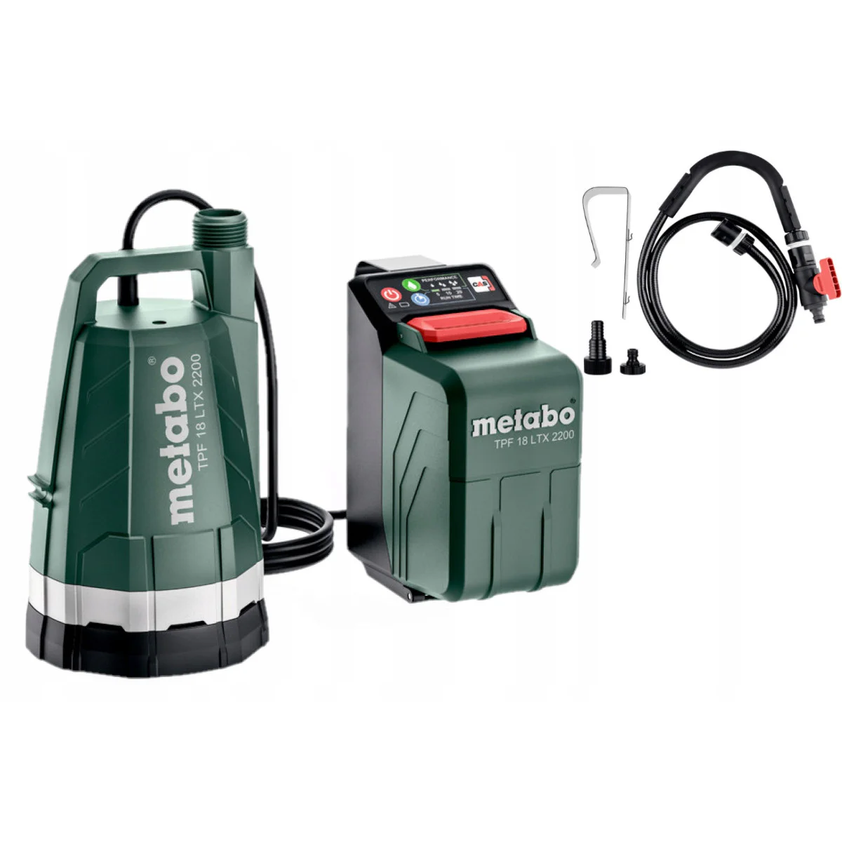 Акумулаторна потопяема помпа METABO TPF 18 LTX 2200 SOLO, 1 601729850