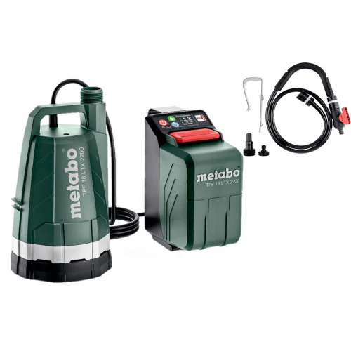 Акумулаторна потопяема помпа METABO TPF 18 LTX 2200 SOLO, 1