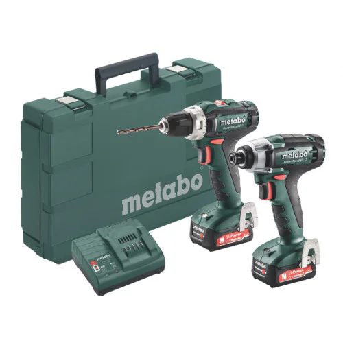 Комплект акумулаторен винтоверт и гайковерт METABO COMBO SET BS+SSD 2 х 12 V 2.0 Ah