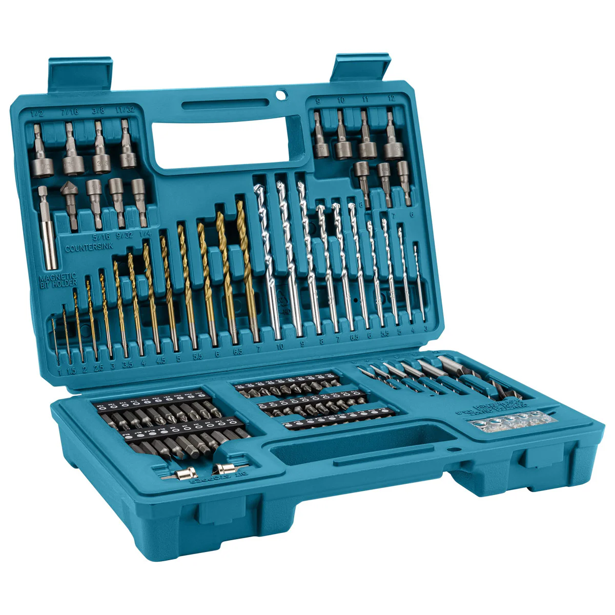 Комплект накрайници и свредла Makita 102 бр., B-68432 B-68432