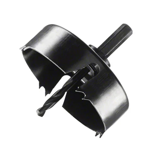 Боркорона за дърво с държач ф 80 мм,  захват 1/4