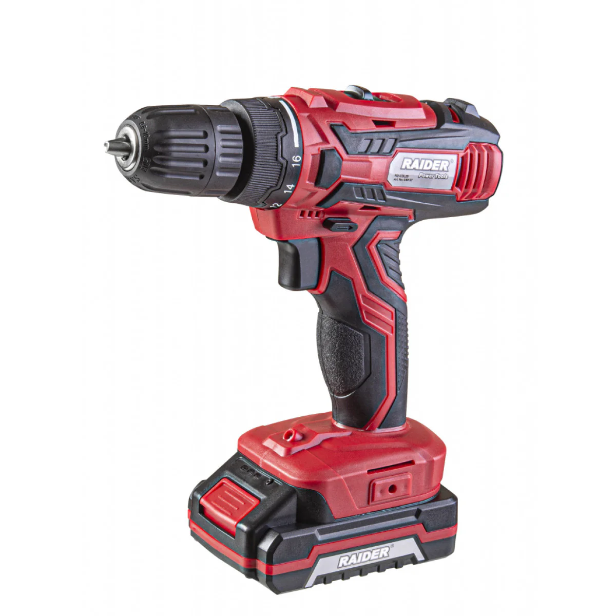 Бормашина акумулаторна Raider RD-CDL29 Li-ion 18V 2x1.5Ah 2-ск. 1h 28Nm 030157