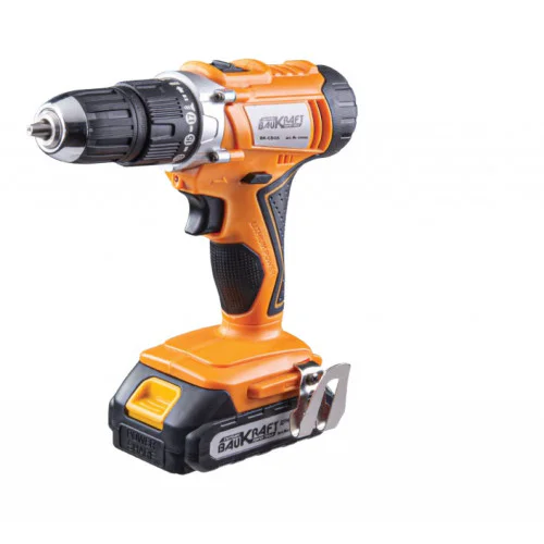 Бормашина акумулаторна ударна Baukraft BK-CDI35 2-ск. 10mm 40Nm 18V 2Ah  Бормашина акумулаторна ударна Baukraft BK-CDI35 2-ск. 10mm 40Nm 18V 2Ah