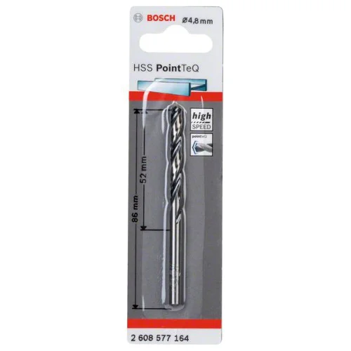 Бургия за метал Bosch PointTeq 4.8mm - 1бр