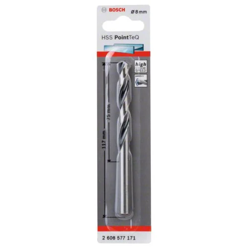Бургия за метал Bosch PointTeq 8.0mm - 1бр