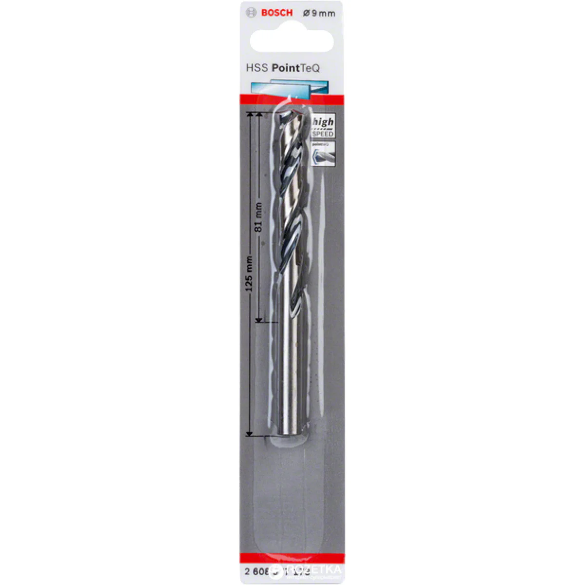 Бургия за метал Bosch PointTeq 9.0mm - 1бр 2608577173