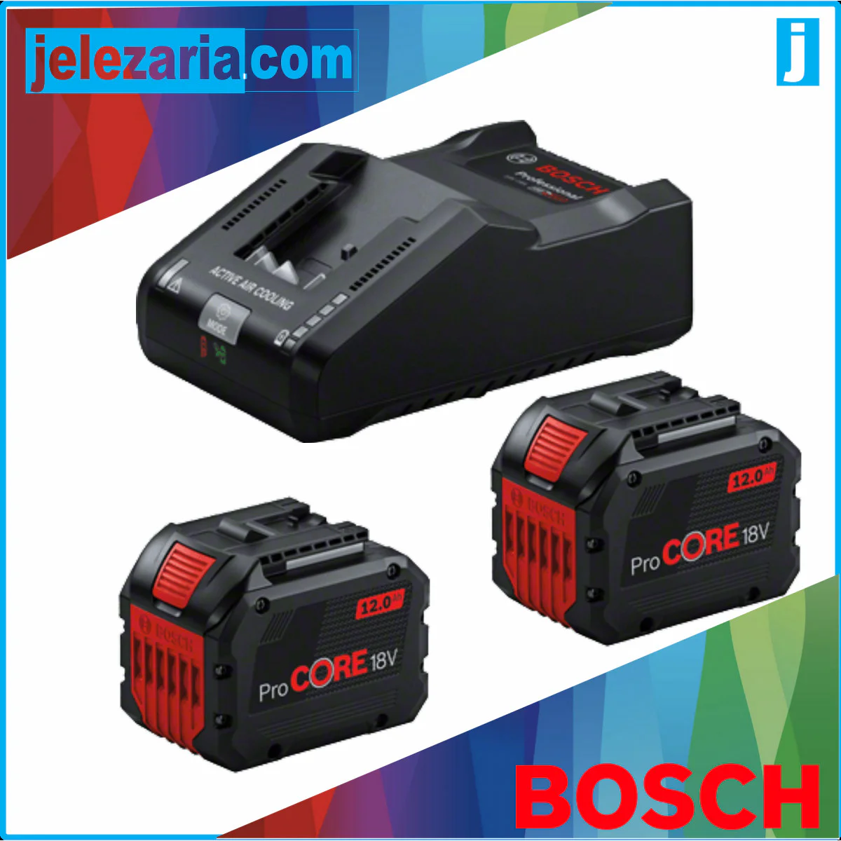 Стартов комплект Bosch 2 x ProCORE18V 12.0Ah + GAL 18V-160 1600A02T5W Стартов комплект Bosch 2 x ProCORE18V 12.0Ah + GAL 18V-160 1600A02T5W