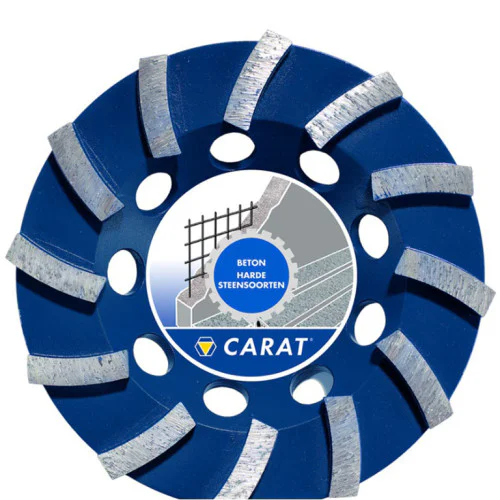  Диск диамантен за шлайфане на бетон ф 125х22.23 мм, едноредов , Carat Concrete Standard DG