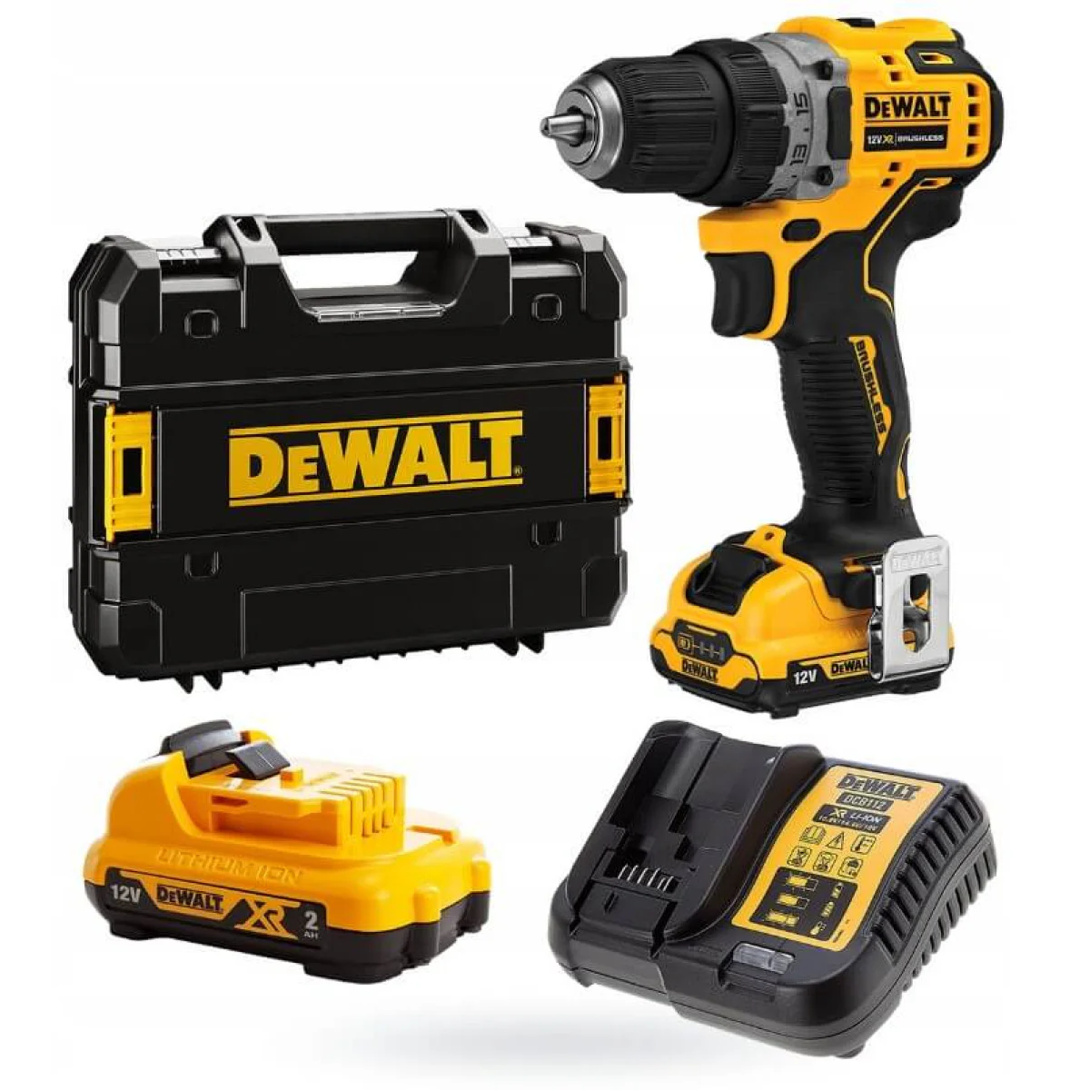 Акумулаторна бормашина винтоверт DEWALT DCD701D2,12V, 2 батерии 12V 2Ah, куфар DCD701D2 Акумулаторна бормашина винтоверт DEWALT DCD701D2,12V, 2 батерии 12V 2Ah, куфар DCD701D2