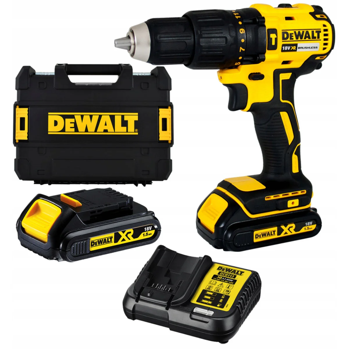 Акумулаторна бормашина винтоверт DeWALT DCD778S2T, 18 V, 65 Nm DCD778S2T