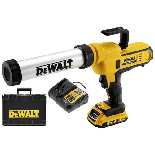 Акумулаторен пистолет  за полагане на уплътнители и лепила  DeWALT DCE571D1