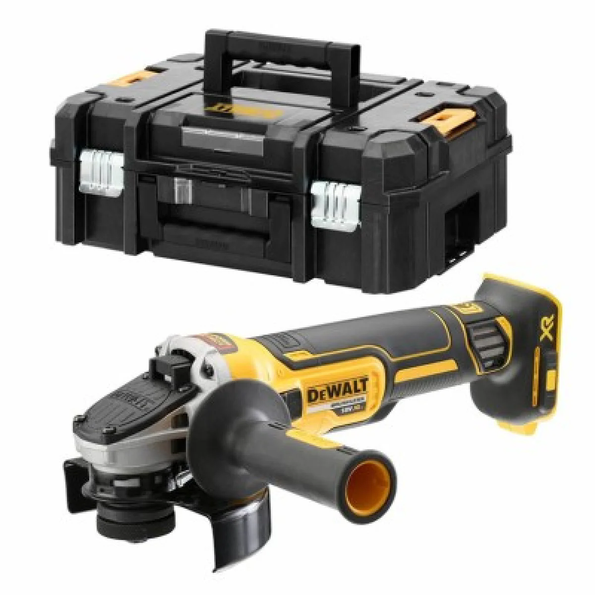 Акумулаторен ъглошлайф DeWALT DCG405NT - куфар DCG405NT