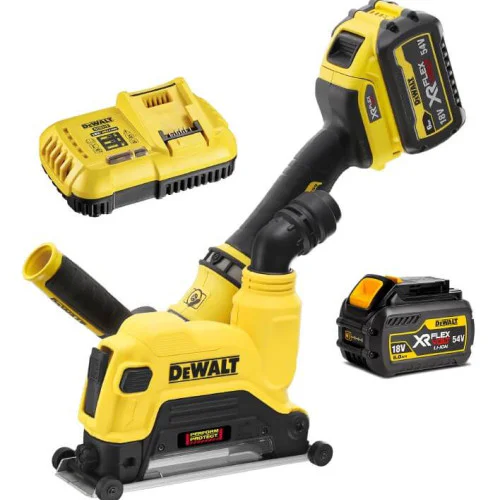 Фреза за канали акумулаторна 54 V, 2 Ah, 9000 об./мин, 125 мм, DeWALT DCG4610T2