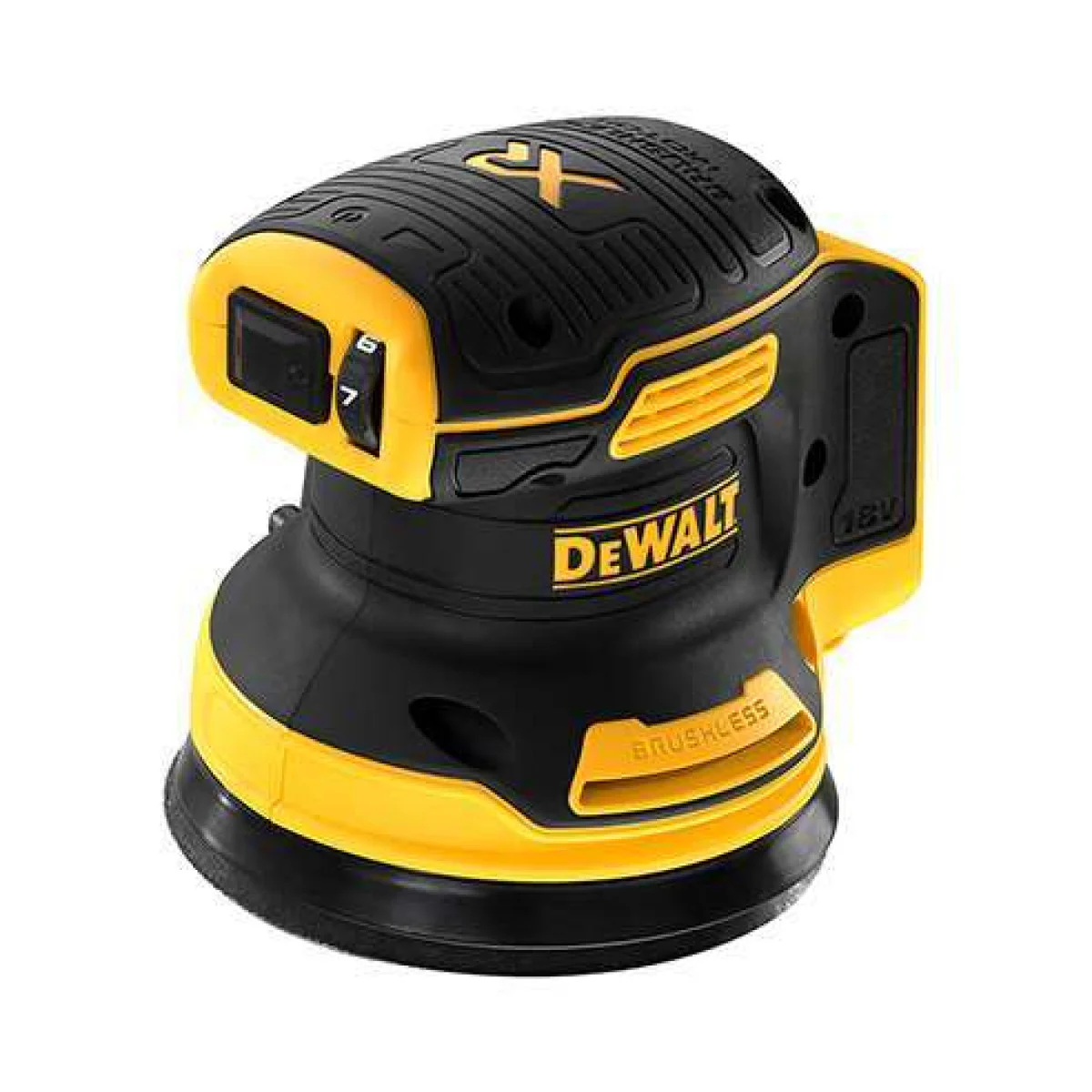 Акумулаторен безчетков ексцентършлайф DEWALT DCW210N 18 V 125 мм - соло машина DCW210N