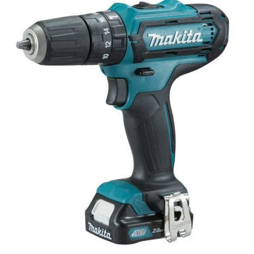 Акумулаторна бормашина-винтоверт Makita DF331DWAE, 10.8V, 2.0Ah, I/0-450, II/0-1700об, 14/30Nm