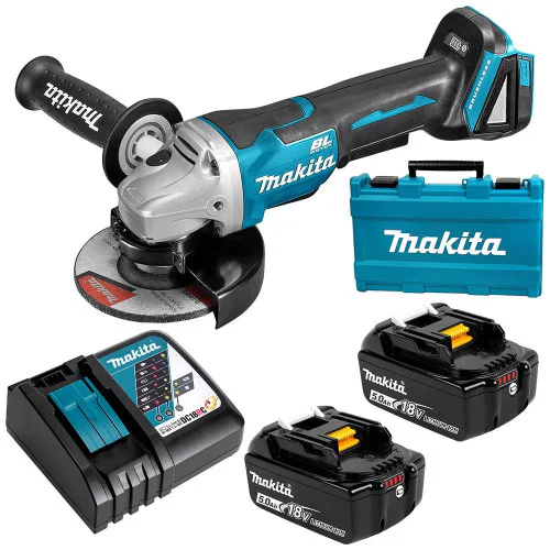 Акумулаторен ъглошлайф Makita DGA506RTE 125 мм, с 2 х 18 V, 5 Ah
