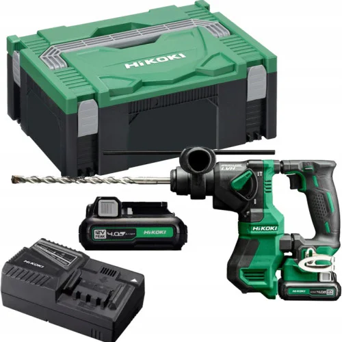 Акумулаторен безчетков перфоратор HiKOKI - Hitachi DH12DD, 12 V, 1.2 J, с 2 батерии 12 V, 4 Ah Акумулаторен безчетков перфоратор HiKOKI - Hitachi DH12DD, 12 V, 1.2 J, с 2 батерии 12 V, 4 Ah