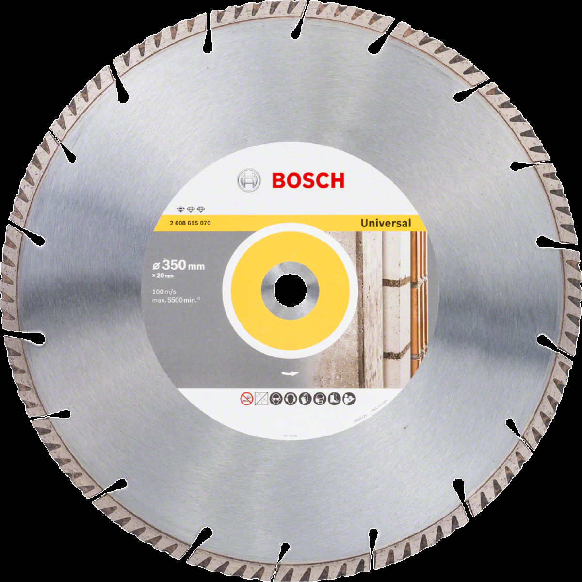 Диамантен диск за сухо рязане , ф 350x20x3.3 x10 mm ,  Bosch Standard for Universal 2608615070 Диамантен диск за сухо рязане , ф 350x20x3.3 x10 mm ,  Bosch Standard for Universal 2608615070