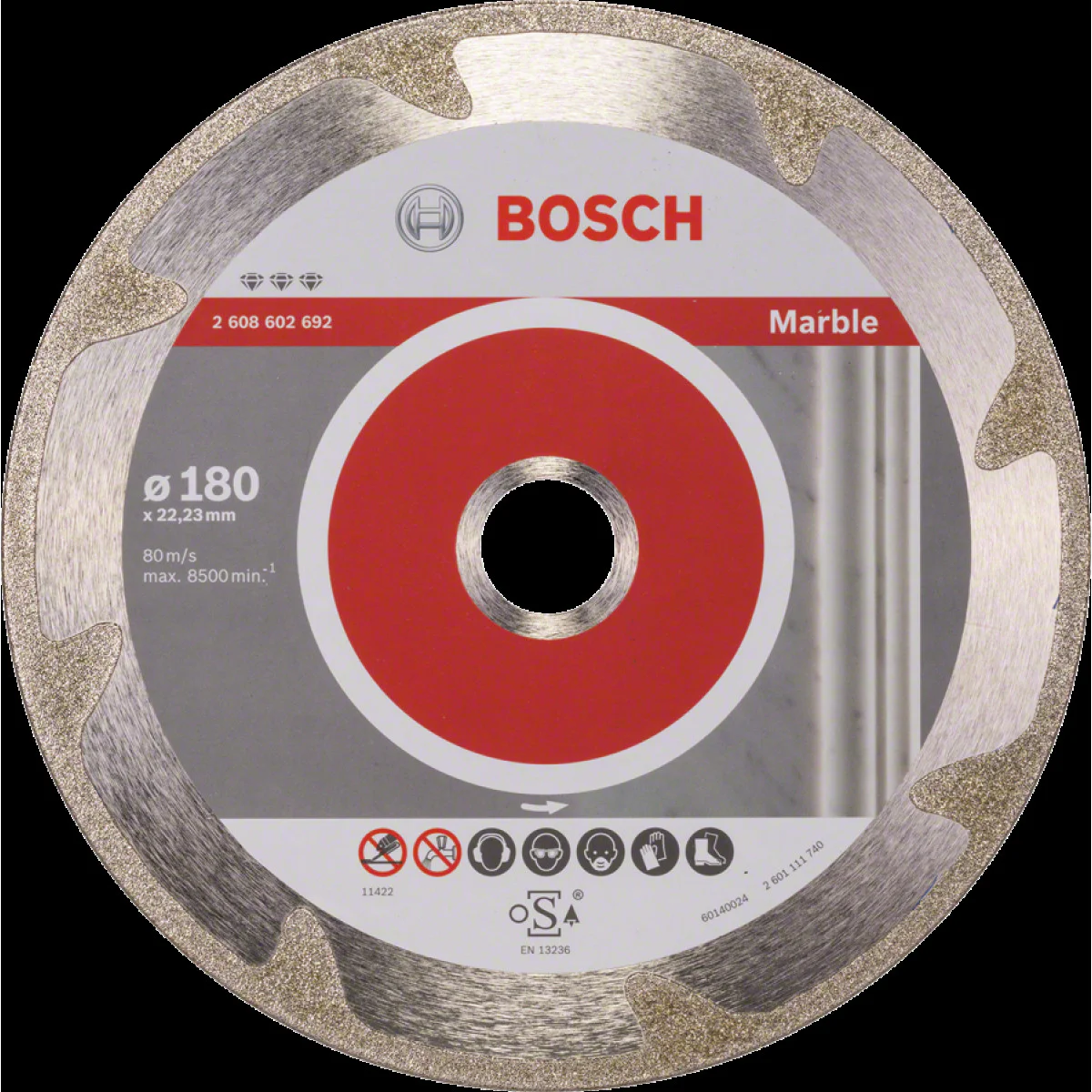 Диск диамантен за сухо рязане ф 115 x 22,23 x 2,2 x 3 мм , Bosch Best for Marble 2608602689 Диск диамантен за сухо рязане ф 115 x 22,23 x 2,2 x 3 мм , Bosch Best for Marble 2608602689