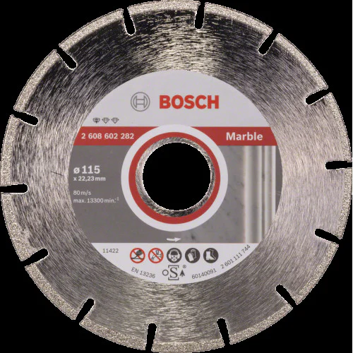 Диск диамантен за сухо рязане  ф 115 x 22,23 x 2,2 x 3 мм , Bosch Standard for Marble