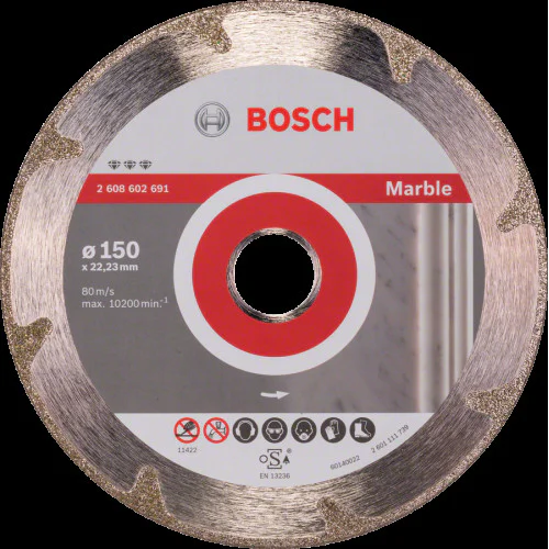 Диск диамантен за сухо рязане  ф 150 x 22,23 x 2,2 x 3 мм , Bosch Best for Marble