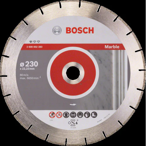 Диск диамантен за сухо рязане  ф 230 x 22,23 x 2,8 x 3 мм , Bosch Standard for Marble