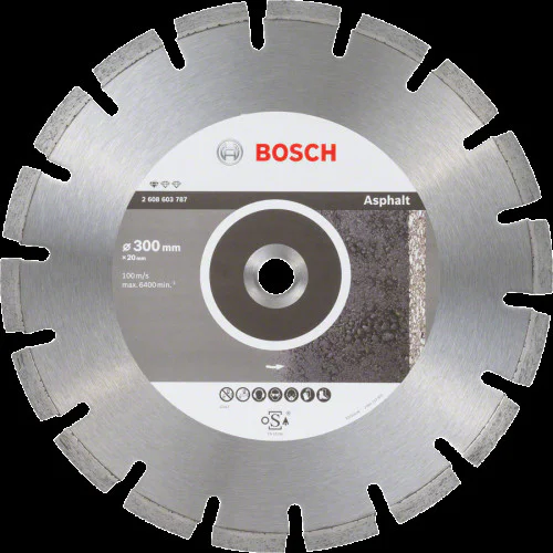 Диск диамантен за сухо рязане  ф 300 x 20,00 x 2,8 x 10 мм , Bosch Standard for Asphalt