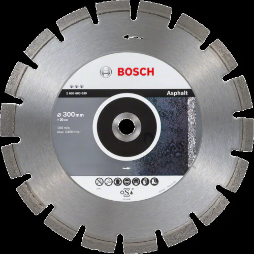 Диск диамантен за сухо рязане  ф 300 x 20 x 3,2 x 12 мм , Bosch Best  for Asphalt