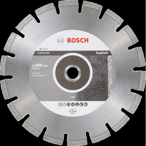 Диск диамантен за сухо рязане  ф 300 x 25,40 x 2,8 x 10 мм , Bosch Standard for Asphalt