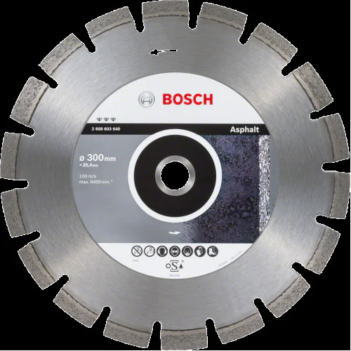 Диск диамантен за сухо рязане  ф 300 x 25,40 x 3,2 x 12 мм , Bosch Best  for Asphalt