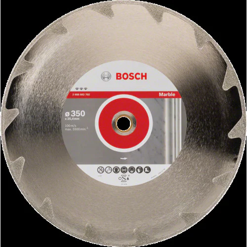 Диск диамантен за сухо рязане  ф 350 x 25,40 x 2,6 x 5 мм , Bosch  Best for Marble