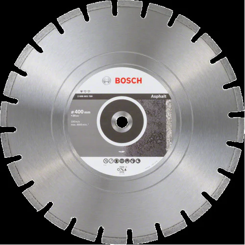 Диск диамантен за сухо рязане  ф 400 x 20,00 x 3,6 x 10 мм , Bosch Standard for Asphalt