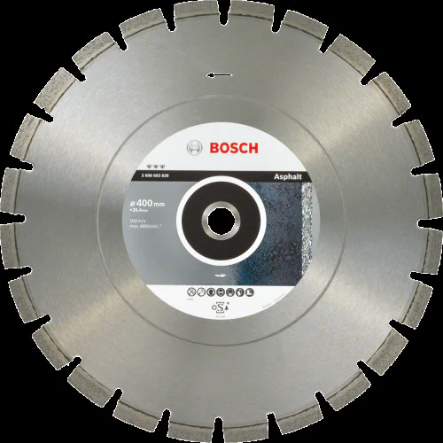 Диск диамантен за сухо рязане  ф 400 x 25,40 x 3,2 x 12 мм , Bosch Best  for Asphalt