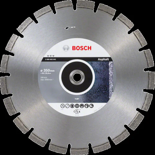 Диск диамантен за сухо рязане  ф350 x 20/25,40 x 3,2 x 12 мм , Bosch Best  for Asphalt