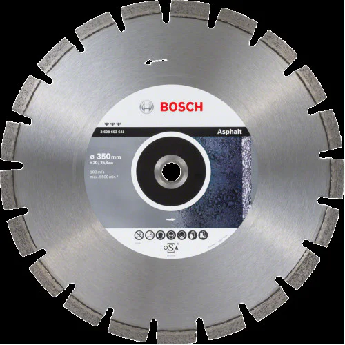 Диск диамантен за сухо рязане  ф350 x 20/25,40 x 3,2 x 12 мм , Bosch Best  for Asphalt