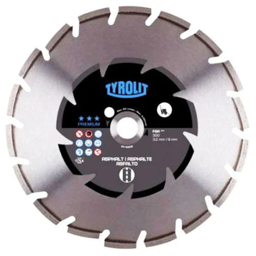 Диск диамантен за сухо рязане на асфалт ф  350х25.4 мм ,  Tyrolit Premium*** DCA