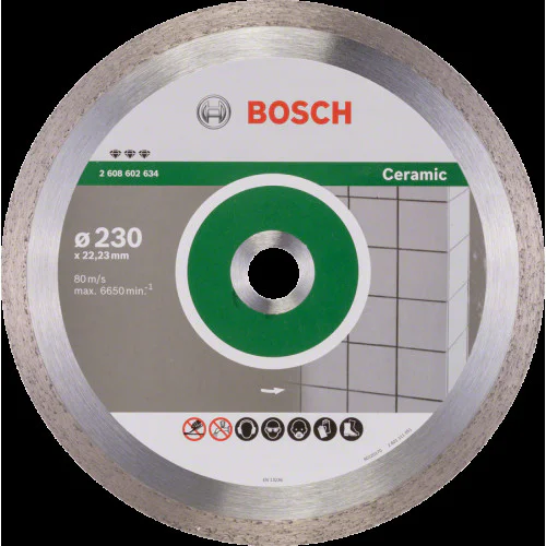 Диск диамантен за сухо рязане на керамични плочки 230 x 22,23 x 2,4 x 10 mm , Best for Ceramic